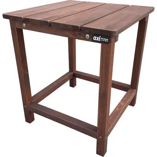 AXI Tess Beistelltisch aus Holz in Kaffee Braun | Kleiner Tisch für Garten, Balkon, Terrasse | Couchtisch / Gartentisch 40,5 x 40,5 x 46 cm - Braun