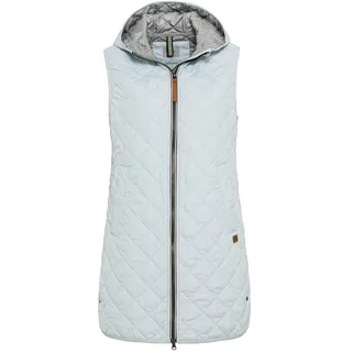 camel active Damen Steppweste aus recyceltem Polyester Hellblau, womenswear-44