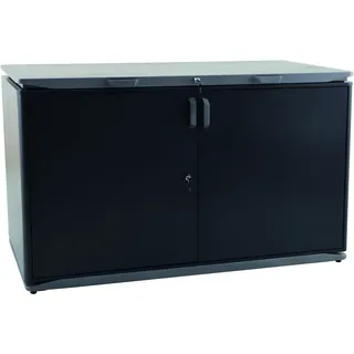 MWH Elegano Gartenbox mit 2 Türen Aluminium Graphite/Iron grey