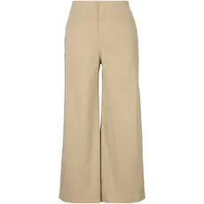 BOSS ORANGE Relaxhose »C_Tahiana-D Premium Damenmode«, mit weitem Bein, beige