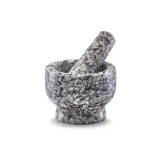 Zeller Mörser und Stößel-Set Ø 9 x 6,5 cm Granit grau