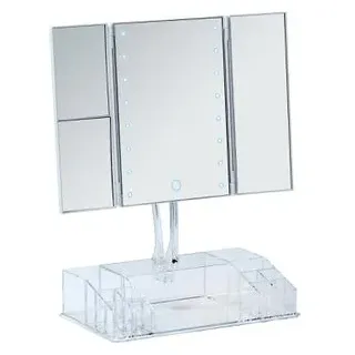 Wenko Fanano 24095100 Standspiegel LED mit Organizer