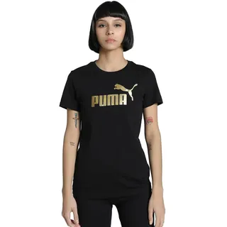 Puma ESS Metallic No. 1 Logo Tee Schwarz M