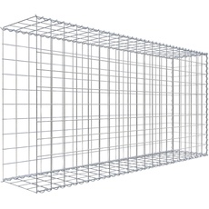 Bild Gabione, silbergrau, Maschenweite 10 cm x 10 cm