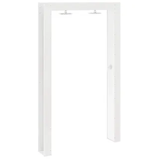 vidaXL Gartendusche 226 cm Massivholz Kiefer und Edelstahl Weiß - Weiß