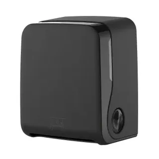 Semy Top Handtuchrollenspender, Autocut, für Rollen mit Adapter, Eleganter Handtuchrollenspender für effiziente Nutzung und stilvolles Ambiente, Farbe: schwarz matt