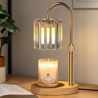 seenlast Kerzenwärmer Lampe, Candle Warmer Lamp mit Timer und Dimmer, Vintage Kerzenwärmer Elektrischer Candle Warmer für Duftkerzen im Glas, Zuhause, Schlafzimmer, Dekoration