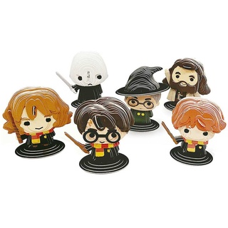 Educa - Harry Potter 3D-Minifiguren | Montieren Sie das 3D-Puzzle und Sie erhalten 2 zusätzliche Teile, um EIN Exklusives Puzzle zu vervollständigen | Sammeln Sie alle 6 verschiedenen Modelle | Ab 6