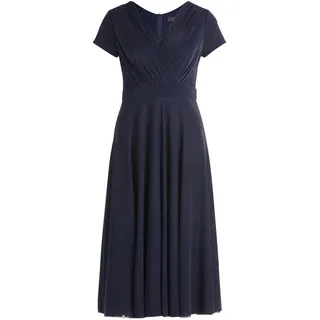 Cocktailkleid VERA MONT "Cocktailkleid im Glitzer-Look", Damen, Gr. 46, EURO, blau (night sky), Obermaterial: 92% Polyamid PA. 5% Polyester PES. 3% Elasthan EL., Kleider Cocktailkleid
