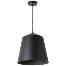 Bild von »Jackson«, 1 flammig, Leuchtmittel E27 ohne Leuchtmittel, Wohnzimmer Esszimmer Pulverbeschichtet Industrial Design E27, schwarz