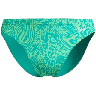 Speedo Herren Beachstar Badehose mit Print 5 cm | Statement Style | Flexibles Material | Strandmode Schwimmbekleidung, Grün, 38