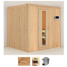 Bild von Sauna »Solida«, (Set), 9 KW-Ofen mit externer Steuerung beige