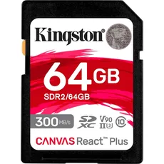 Bild von Canvas React Plus R300/W260 SDXC 64GB, UHS-II U3, Class 10 (SDR2/64GB)