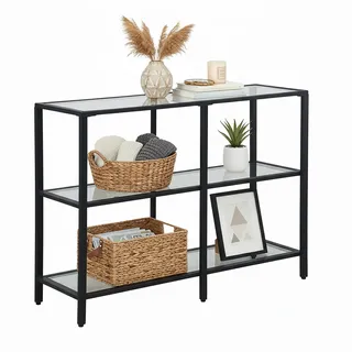 Relaxdays Konsolentisch 73 x 100 x 30 cm schwarz
