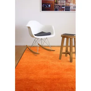 floor factory Gabbeh Teppich Karma orange Terracotta 120x170 cm - handgefertigt aus 100% Schurwolle