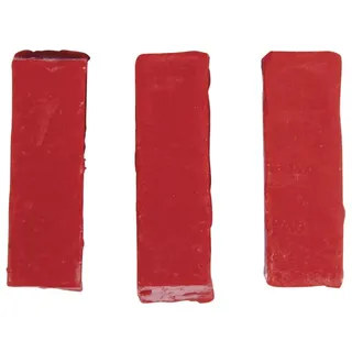 Rayher 3103218 Farbpigmente für Wachs und Kerzen-Gel, rot, 1 x 1 x 2,9 cm, Btl. 3 Stück, Kerzenwachs färben, intensive Farbgebung