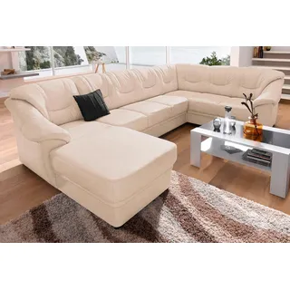 sit&more Wohnlandschaft »Savona U-Form, B: 320 cm« optional Bettfunktion, Federkern, beige