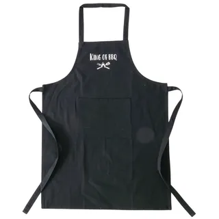Boltze Home Kochschürze BBQ Baumwolle universal , Schwarz , Naturmaterialen , 60x84 cm , Heimtextilien, Geschirrtücher & Schürzen, Kochschürzen
