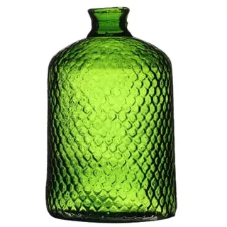 NATURAL LIVING VASE Serena 5L SMARAGDGRÜN AUS RECYCELTEM Glas D18,5CM X H31CM