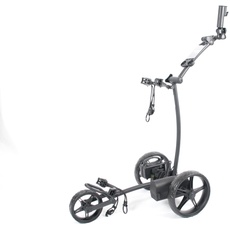 Trolem Unisex-Adult Electric Tubular Golf Trolley, Black with no Brake Elite, Schwarz, Einheitsgröße