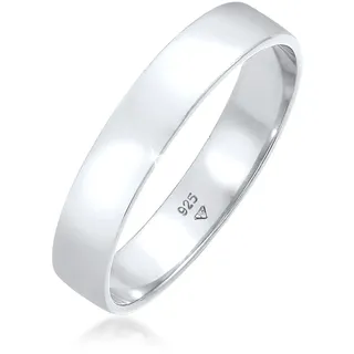 Silberring KUZZOI "Ring Bandring Herrenring Freundschaftsring 925 Silber" Gr. 64, silber, Fingerringe, Herren, 64, Silber 925 (Sterlingsilber), Silberring