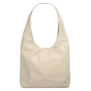 Piké Shopper echt Leder, Made in Italy, beige