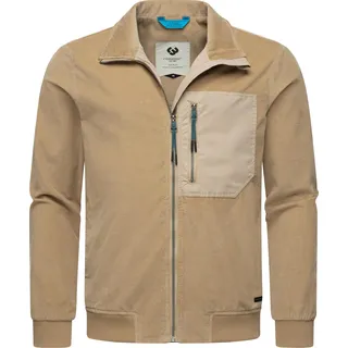 Ragwear Cordjacke "Cordjacke Corler" ohne Kapuze Stylische Herren Jacke aus Cord im modischen Utility-Look, sand
