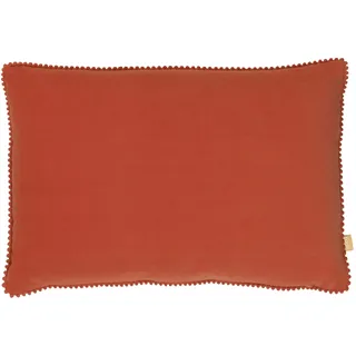 furn. Fell Cosmo Kissen mit Federfüllung, Korallenrot, 45 x 45 cm