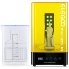 ELEGOO Mercury Plus 2.0 Waschen und Aushärten Maschine, 2 in 1 UV LED Härtungsbox mit Rotary Aushärten Drehscheibe und Waschen Eimer für LCD/DLP/SLA 3D Drucker Modelle