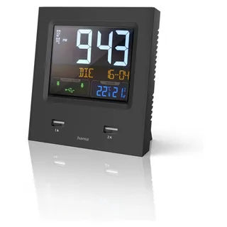 Hama Funkwecker Dual USB schwarz