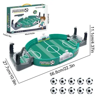 Großer Tischkicker - Upgrade-Version, 10 Bälle, Englische Farbbox - Für Familienspaß, Kinder & Partys