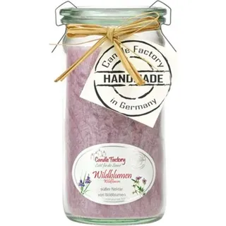 Candle Factory Duftkerze Mini-Jumbo "Wildblumen", flieder