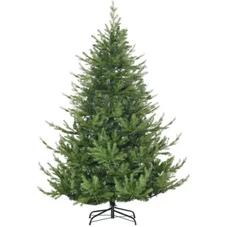 Homcom 180 cm, Breiter künstlich Tannenbaum mit 1942 Spitzen Christbaum Weihnachtsdeko inkl. Metallständer für drinnen - Grün