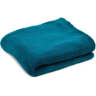 Gözze Plaid »Color« in schlichten Unifarben, Kuscheldecke, blau