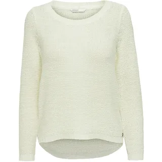 Only Damen Onlgeena Xo L/S KNT Noos Pullover,Weiß (Cloud Dancer),40 (Herstellergröße: L