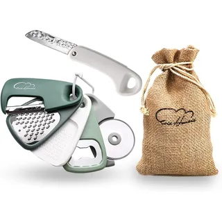 Küche Gadgets 6-teiliges Set,Platzsparende Küchenutensilien Kochwerkzeuge für kleine Küche,Edelstahl Zubehör für Wohnmobil innen Camper Küche Gadgets Geschenke Essentials Geschirrspüler Safe