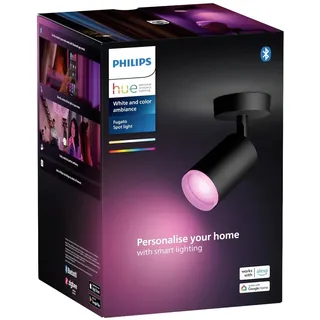 Philips Fugato 1er Spot schwarz/weiß