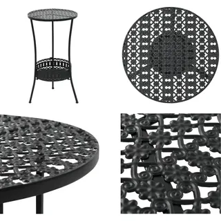 vidaXL Bistrotisch Schwarz 40x70cm Metall - Tisch - Tische - Stehtisch - Stehtische - Schwarz
