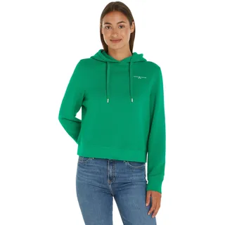 Tommy Hilfiger Damen Hoodie Logo Hoodie mit Kapuze, Grün (Olympic Green), XL
