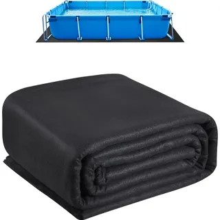 Vevor Rechteckige Poolunterlage schwarz 3,6 x 7,3 m