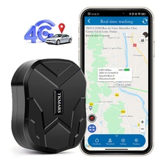 TKMARS TK905B 4G LTE GPS Tracker 10000mAh Lange Standby, magnetisch, wasserdicht IP67, Echtzeit-Tracking Ortungsgerät für Auto, kein ABO, mehrere Alarmmodi mit kostenloser App