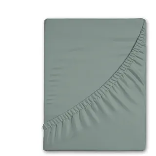 Good Morning Spannbettlaken Flanell 90 x 200 cm grün