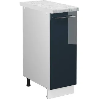 Vicco Apothekerschrank Fame-Line 30 x 82 x 60 cm Dunkelblau Hochglanz