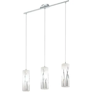 EGLO Rivato 3-flg. 71 cm modern Stahl und Glas