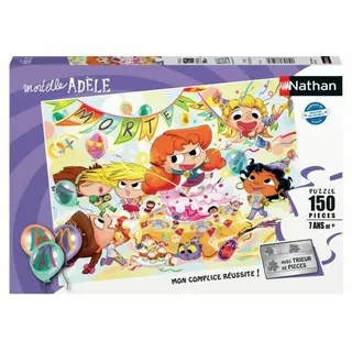 Nathan – Puzzle für Kinder – 150 Teile – Sterblicher Geburtstag/Todestag Adele – Mädchen oder Jungen ab 7 Jahren – hochwertiges Puzzle – Dicker und robuster Karton – Alltag für Kinder – 86198