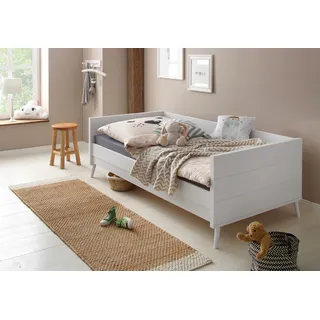 OTTO home Jugendbett Ellen 97 x 209 cm Kiefer massiv weiß