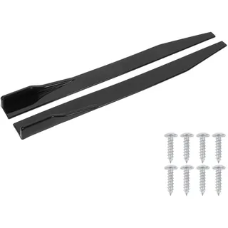 Auto Flügelspoiler, 2pcs Car Body Styling Seitenschweller 120cm/47,2 Zoll Universal Car Side Skirt Splitter Lip Glossy Black Car Winglet Diffusor
