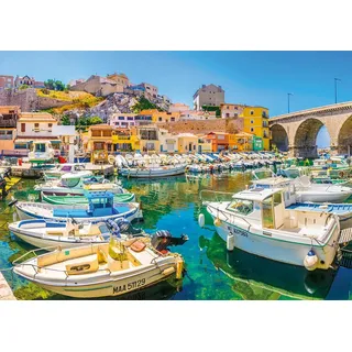Nathan – Puzzle 1500 Teile – Vallon des Auffes, Marseille (Kollektion Regionen Frankreich) – Erwachsene und Kinder ab 14 Jahren – Hochwertiges Puzzle – perfekte Integration – 12001882