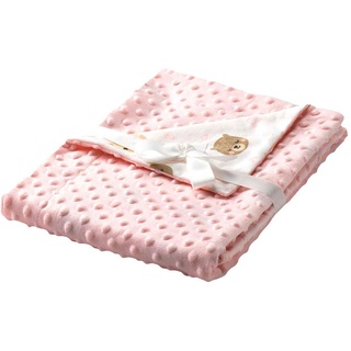 Textiles Mora Dubidu Decke für Babys, Mini-Wiege, 80 x 110 cm, Rosa, Decke, Unisex