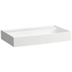 Laufen Kartell Aufsatzwaschtisch, ohne Hahnloch, ohne Überlauf, 800x460mm, H816336, Farbe: Grau matt